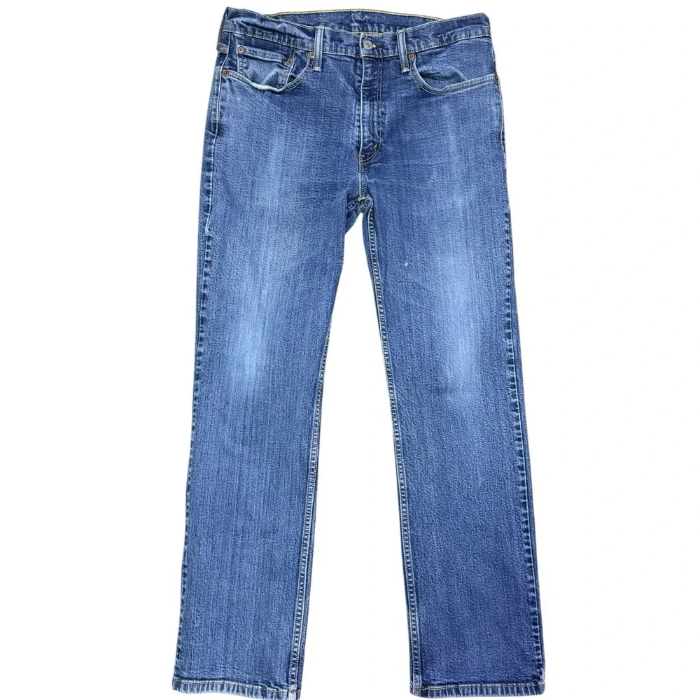 Levi's 514 Red Tab Straight Leg Denim‎ Blue Jeans Men's Pants Size 36x30